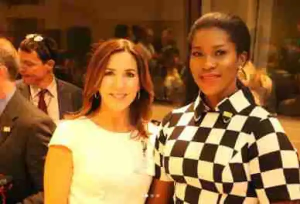 Elegant Actress, Stephanie Okereke Meets Crown Princess Mary Of Denmark (Photos)